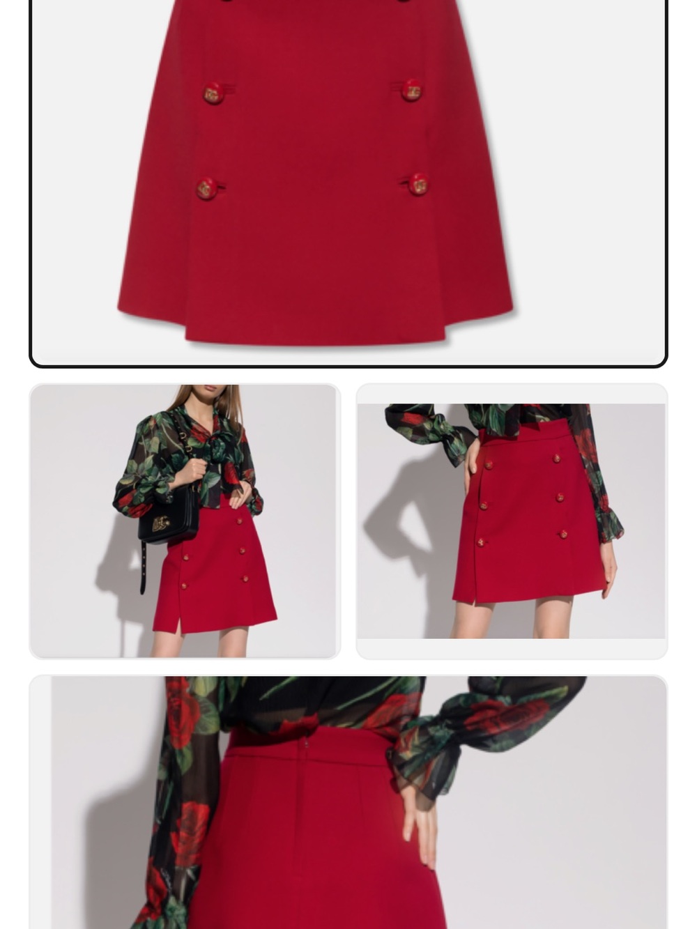 Dolce&Gabbana
Double-Breasted Wool Mini Skirt